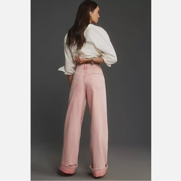 HOST PICK: Brand New Pilcro Cuffed Oversized High-Rise Wide-Leg Jeans - Picture 2 of 16